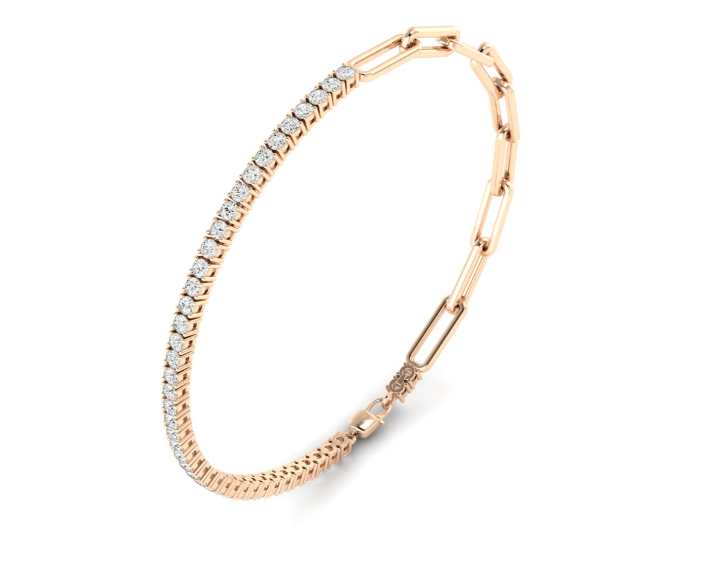 Paperclip Tennis Bracelet