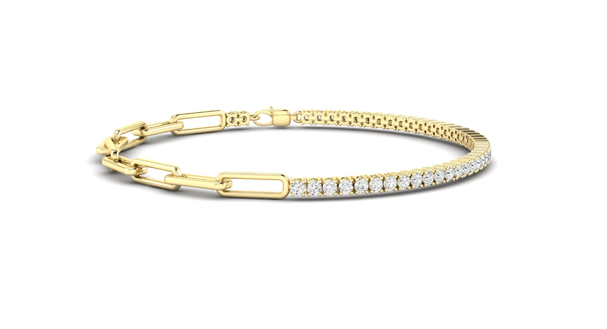 Paperclip Tennis Bracelet