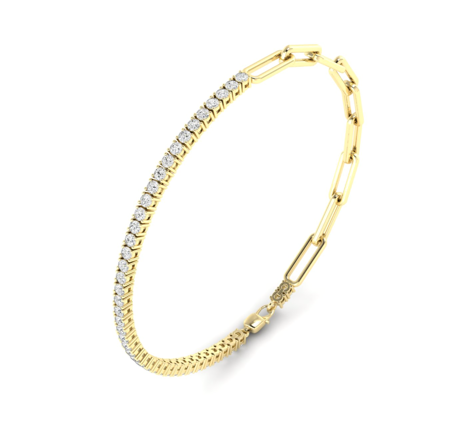 Paperclip Tennis Bracelet