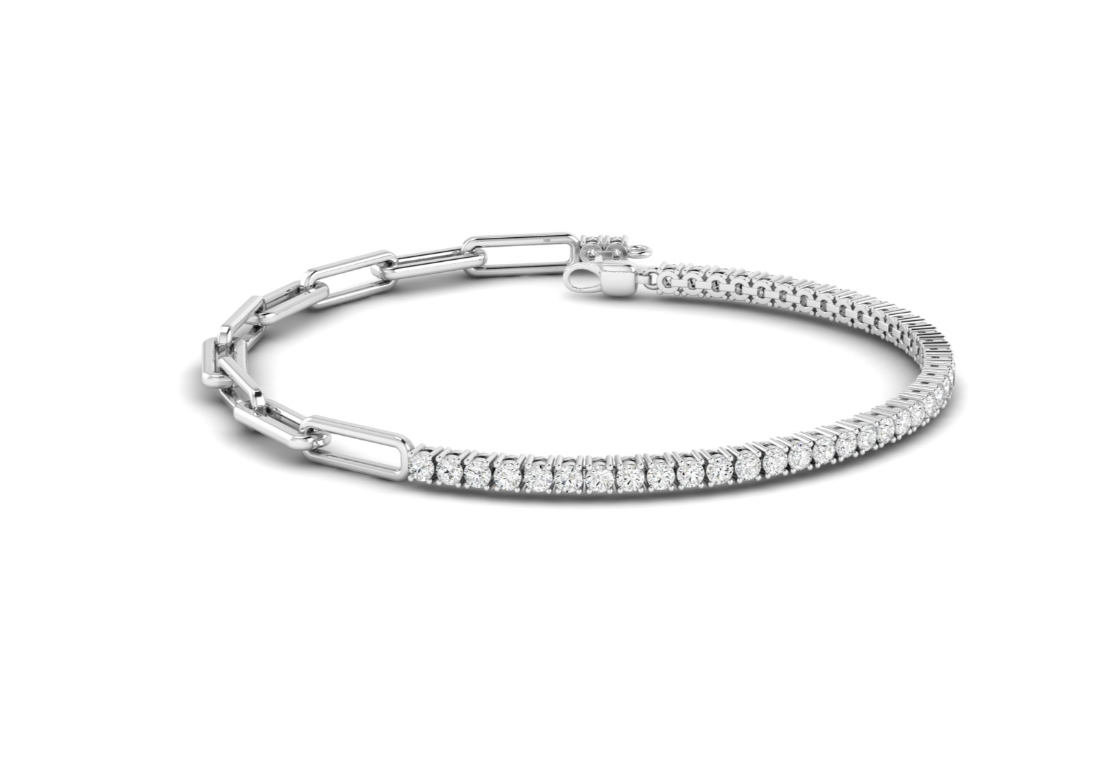 Paperclip Tennis Bracelet