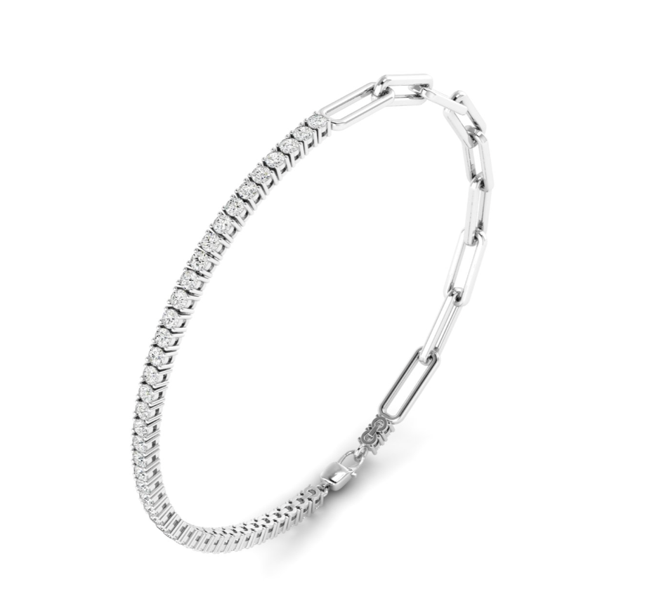 Paperclip Tennis Bracelet