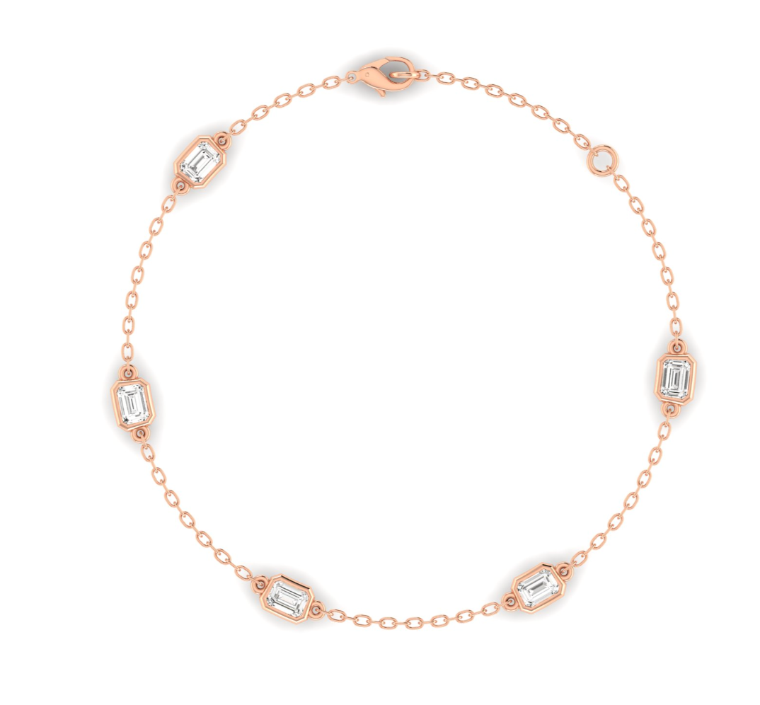 The Jane - Emerald Bezel Bracelet