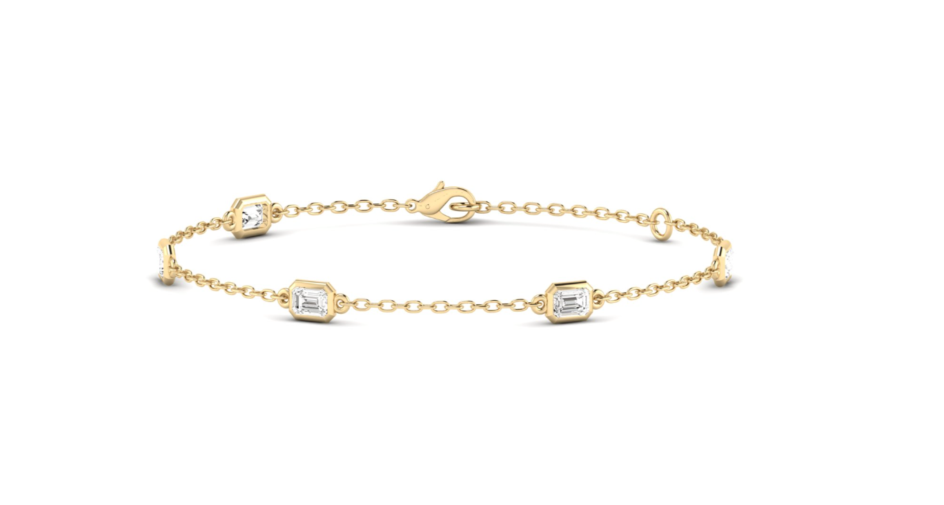 The Jane - Emerald Bezel Bracelet