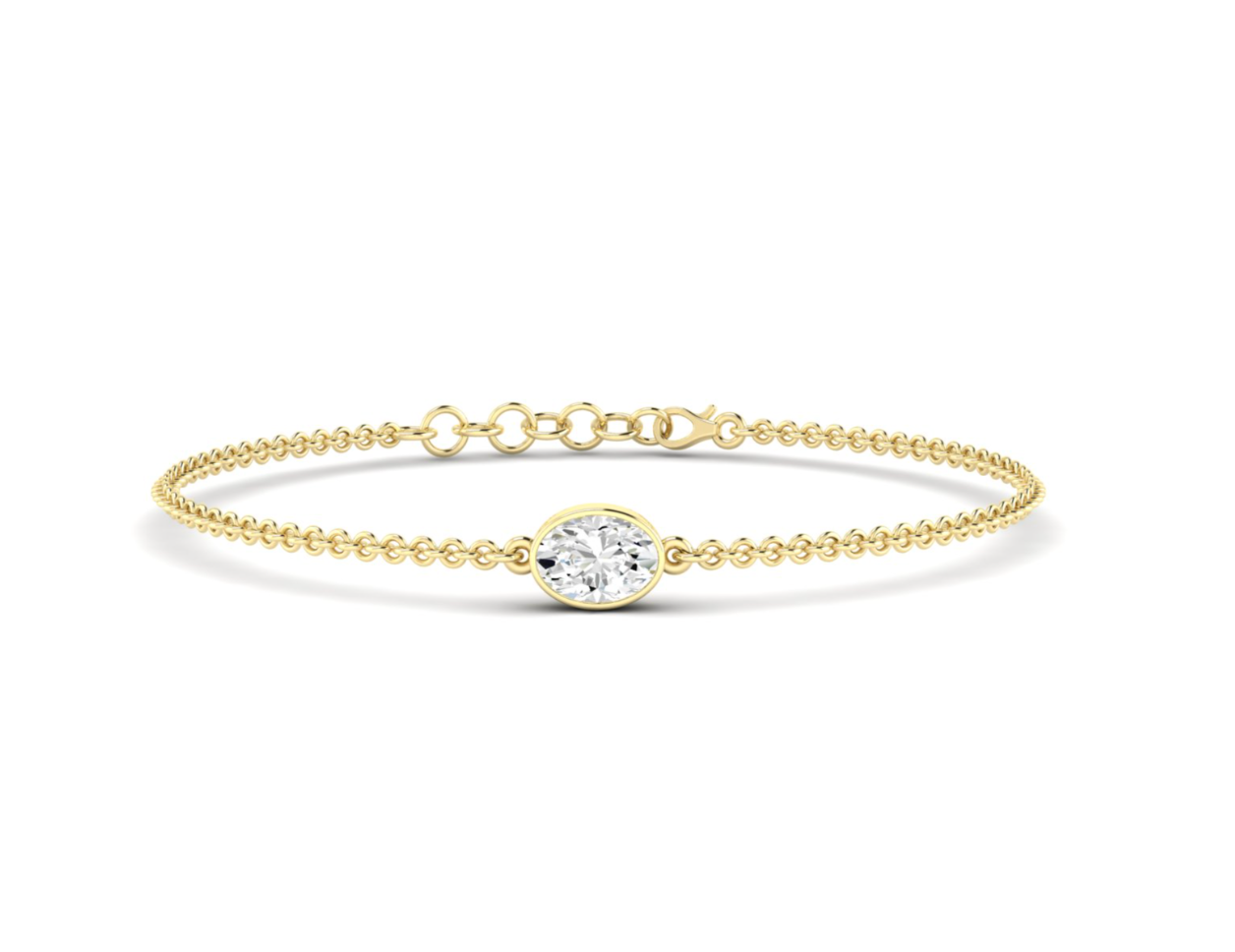 Bezel Oval Bracelet