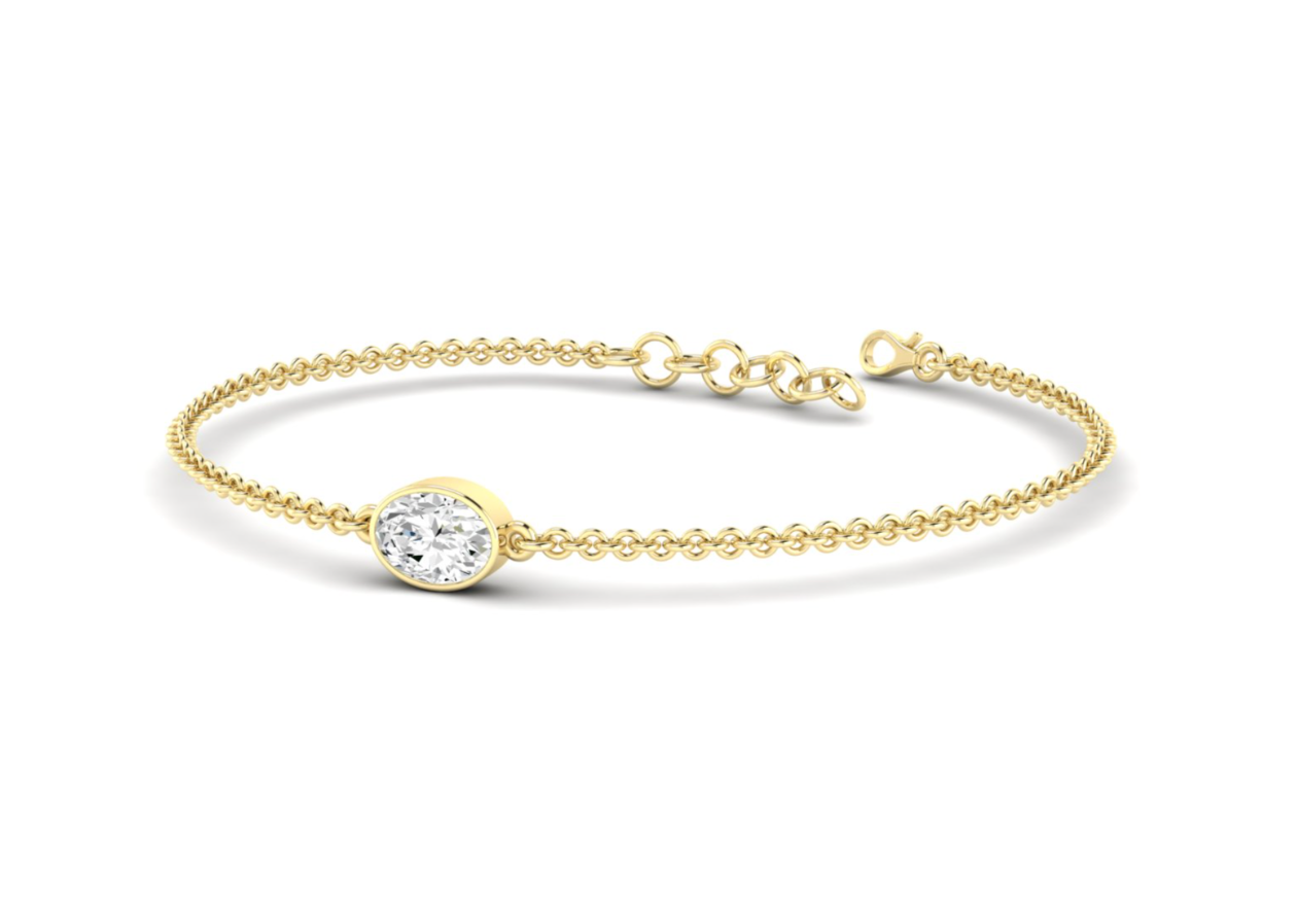 Bezel Oval Bracelet