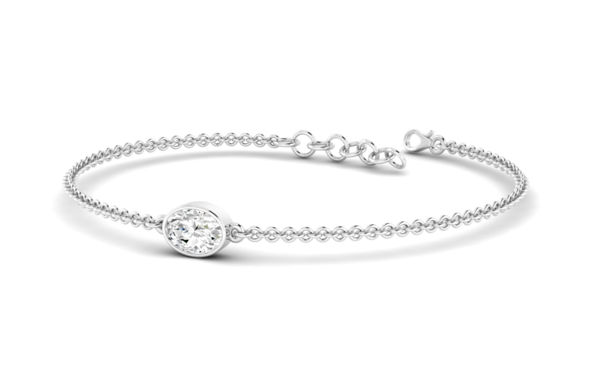 Bezel Oval Bracelet