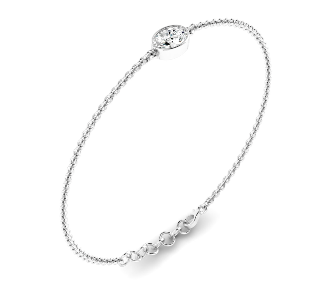 Bezel Oval Bracelet