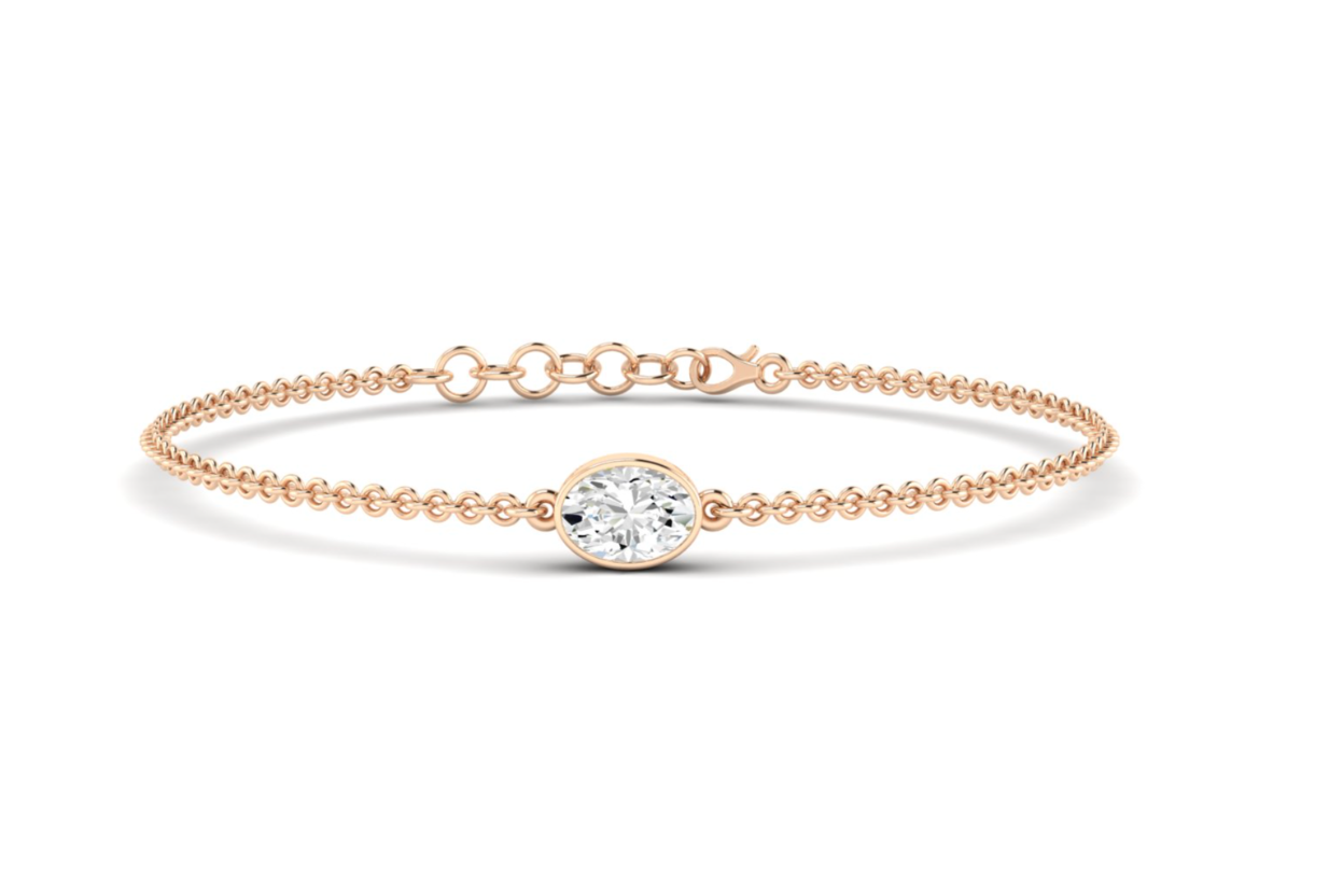 Bezel Oval Bracelet