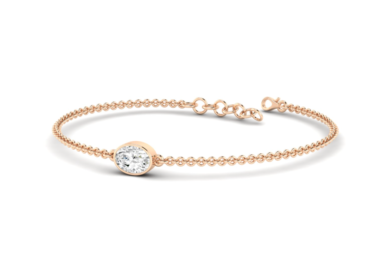 Bezel Oval Bracelet