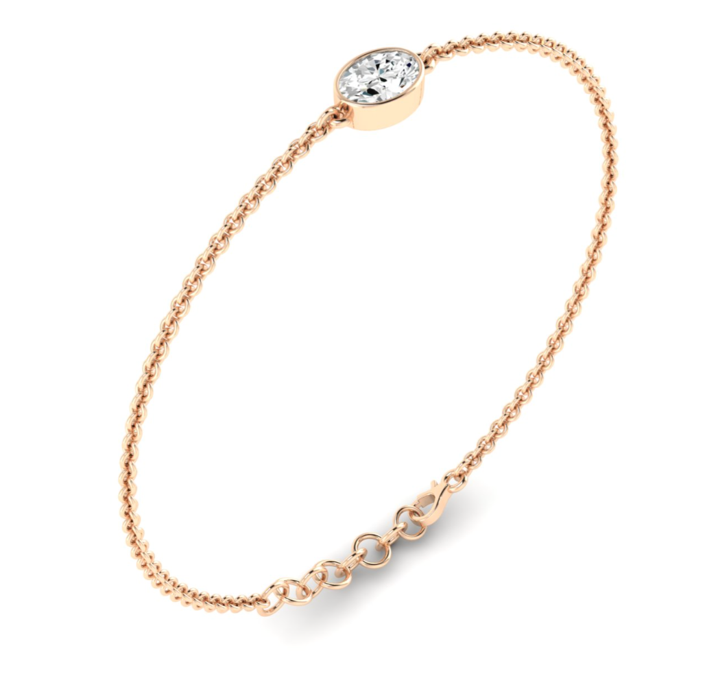 Bezel Oval Bracelet