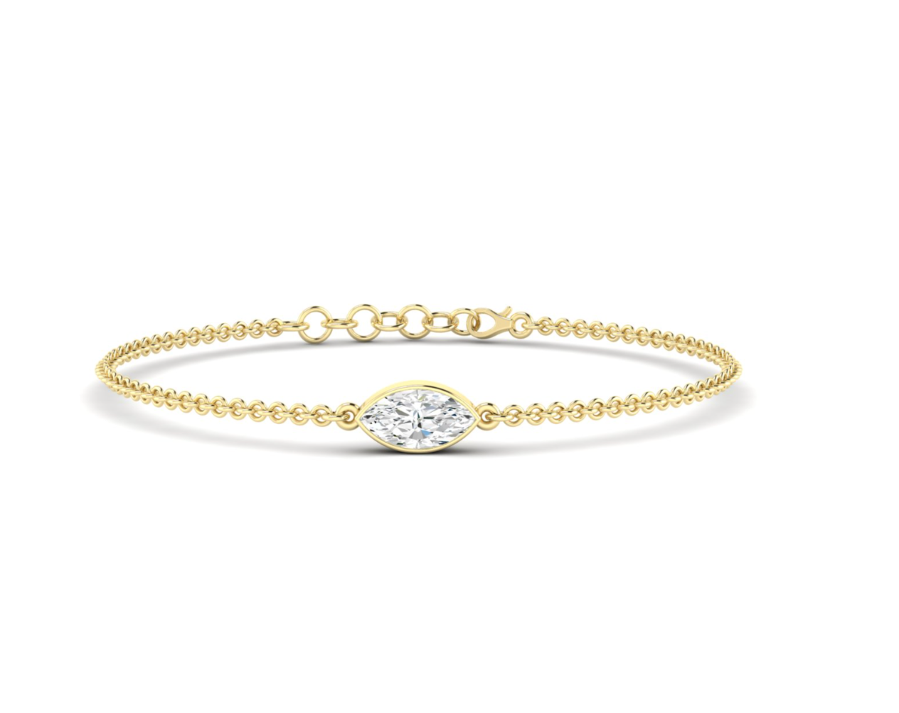 Bezel Marquise Bracelet