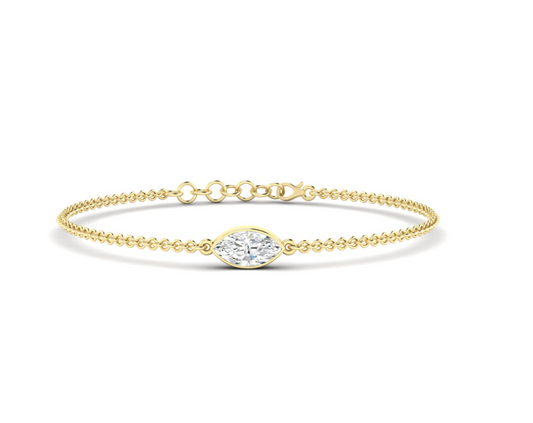 Bezel Marquise Bracelet