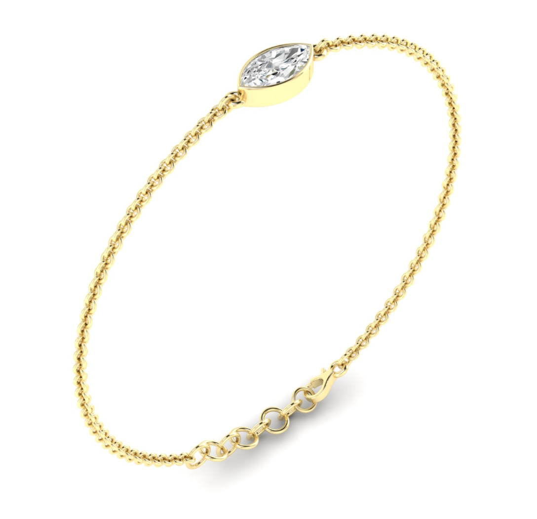 Bezel Marquise Bracelet