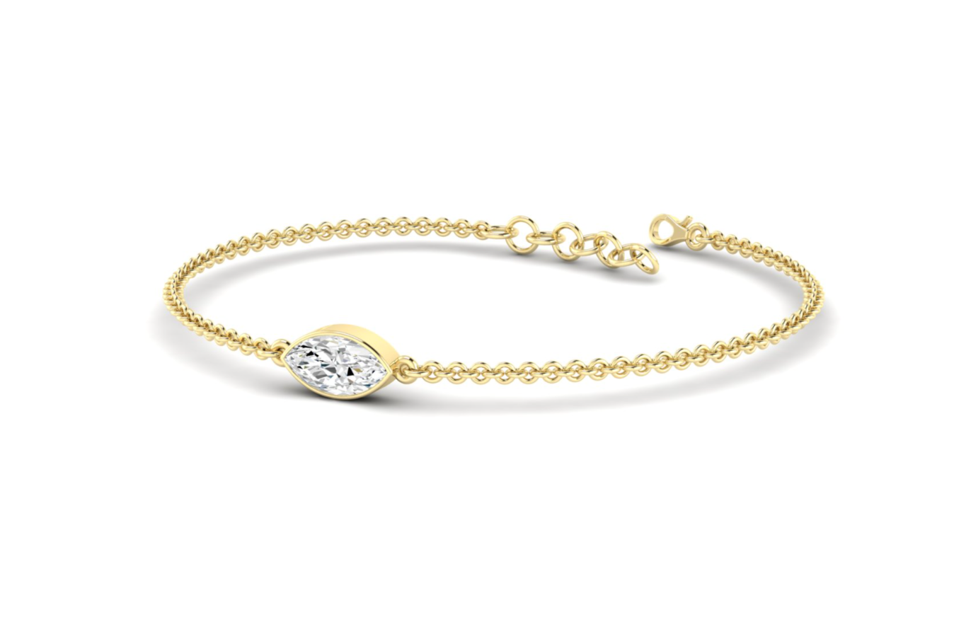 Bezel Marquise Bracelet