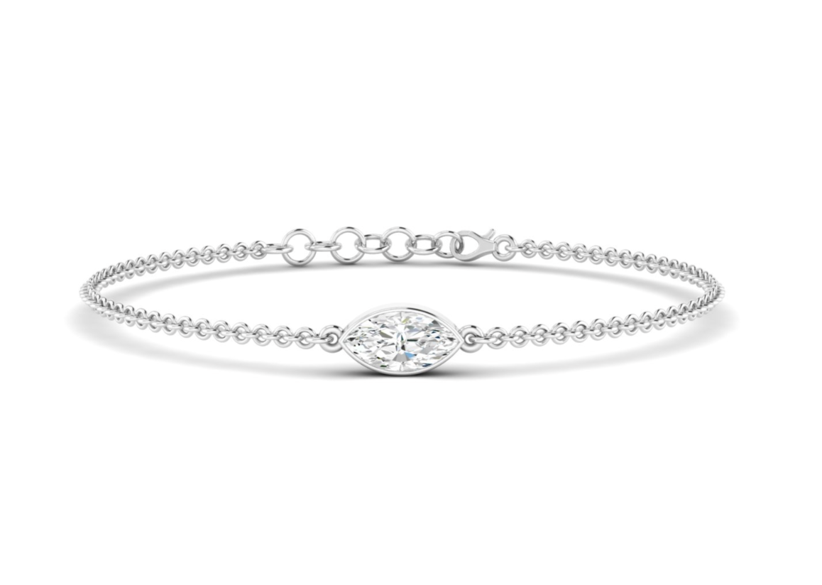 Bezel Marquise Bracelet