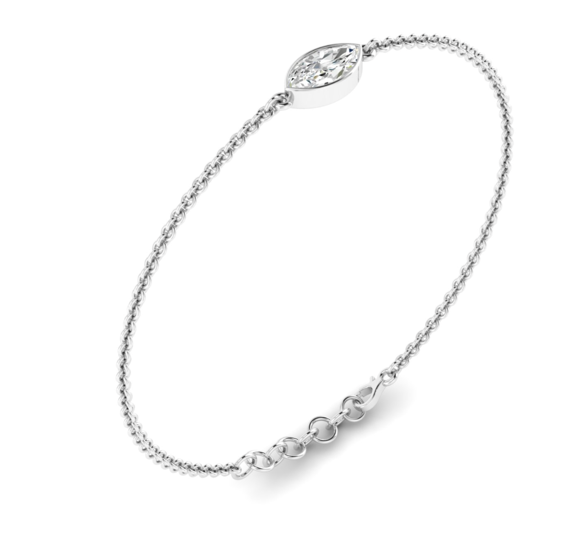 Bezel Marquise Bracelet