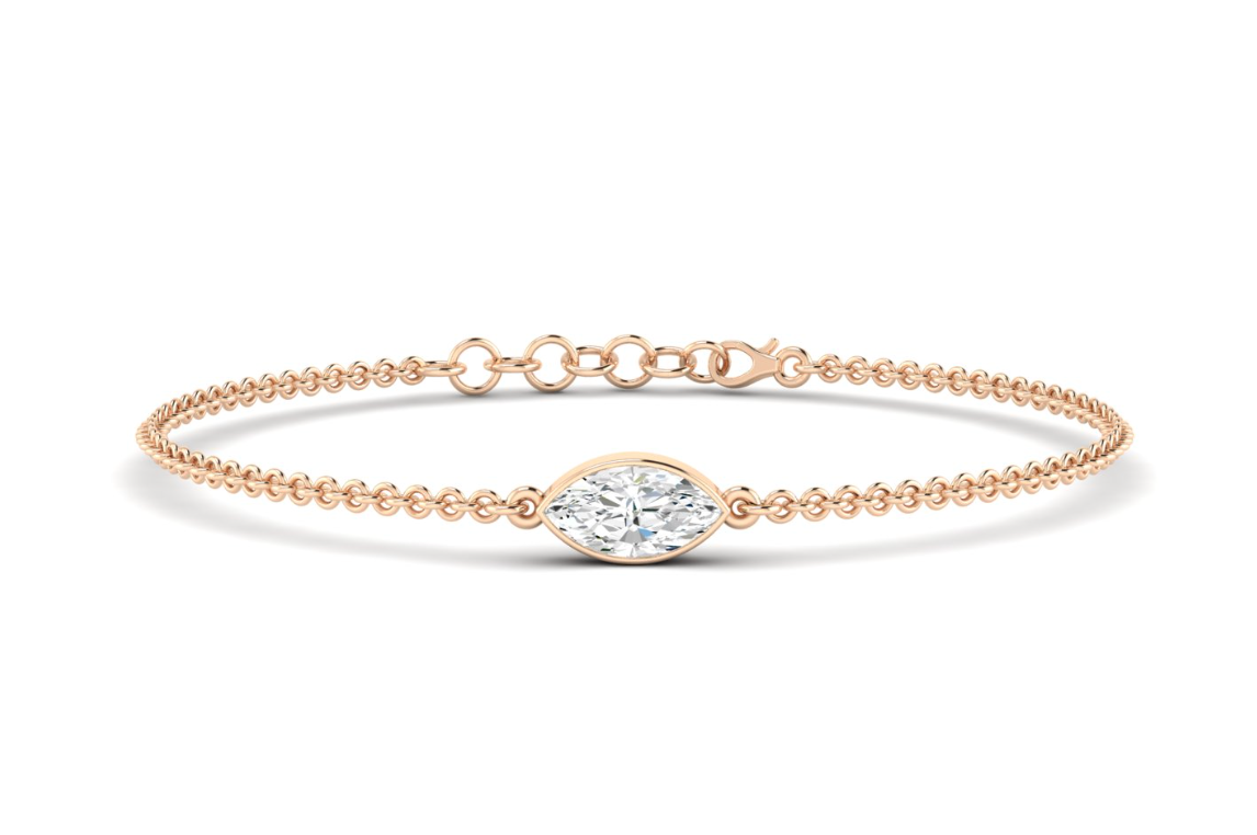 Bezel Marquise Bracelet