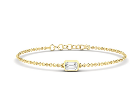 Bezel Emerald Bracelet