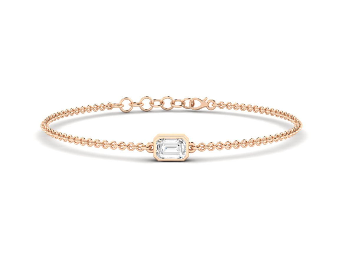 Bezel Emerald Bracelet