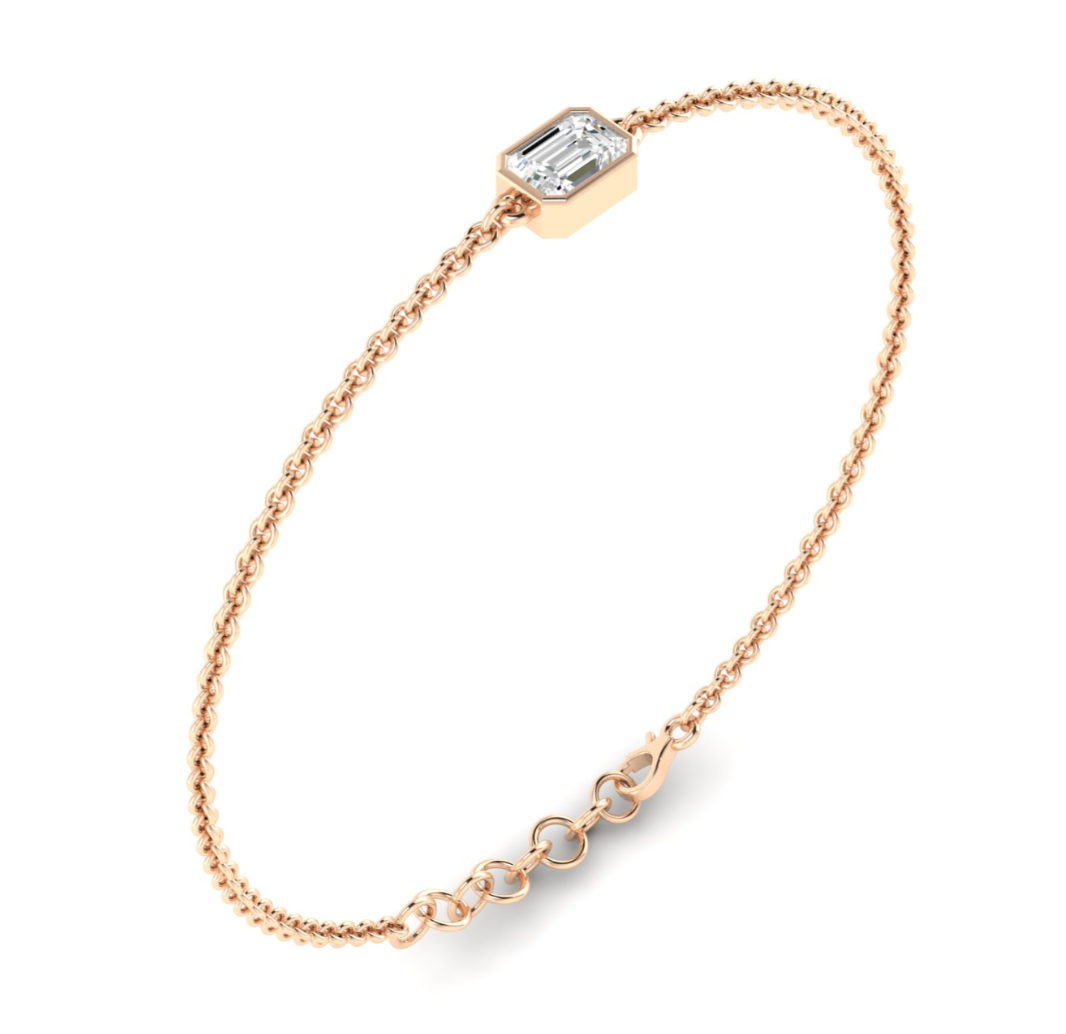 Bezel Emerald Bracelet
