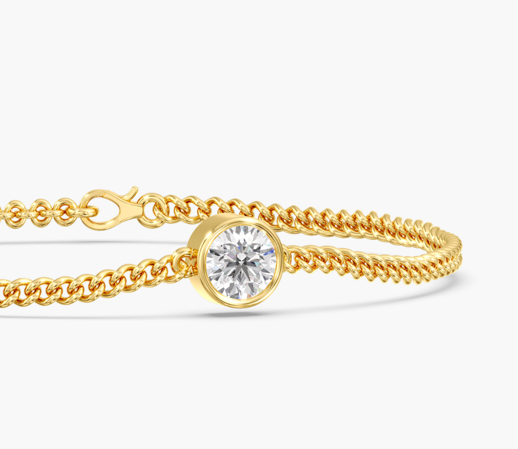 Bezel Round Bracelet