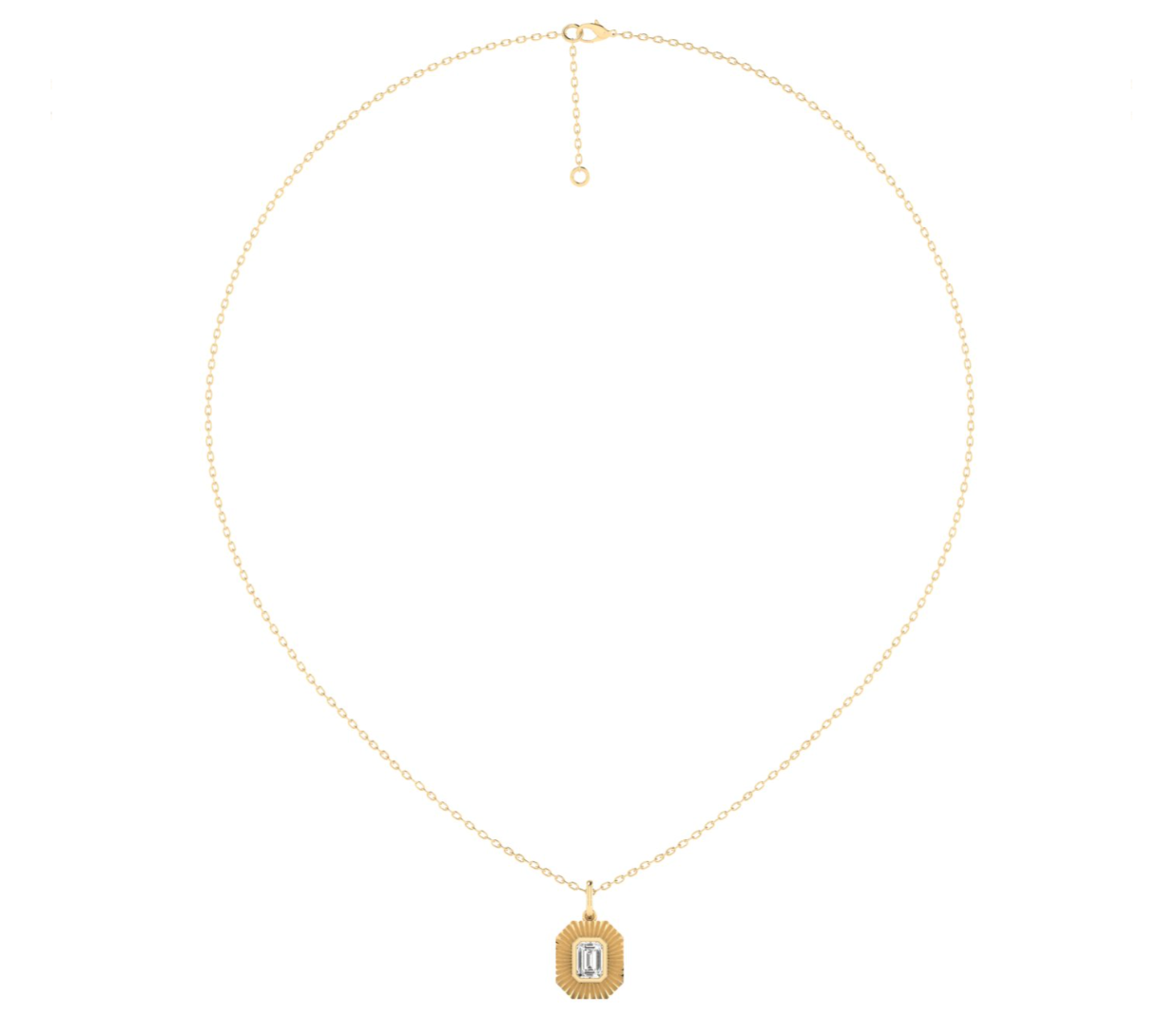 Art Deco Emerald Pendant Necklace