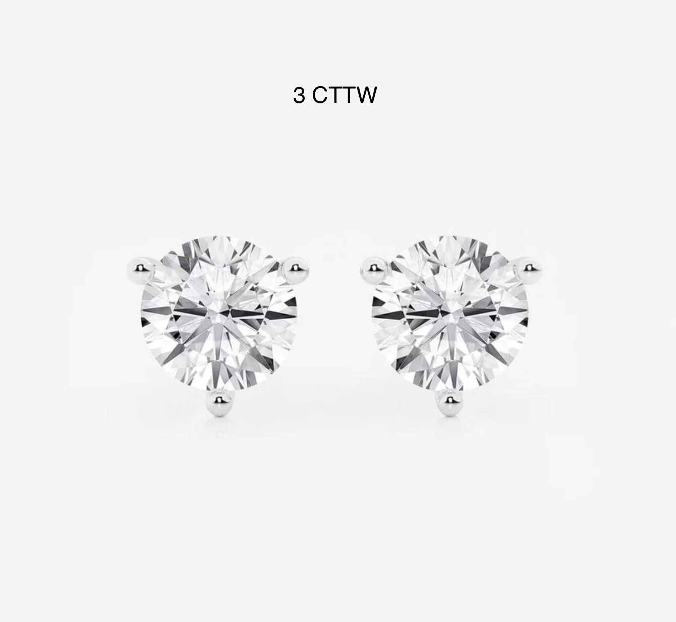 Martini Set Round Cut Lab Diamond Studs