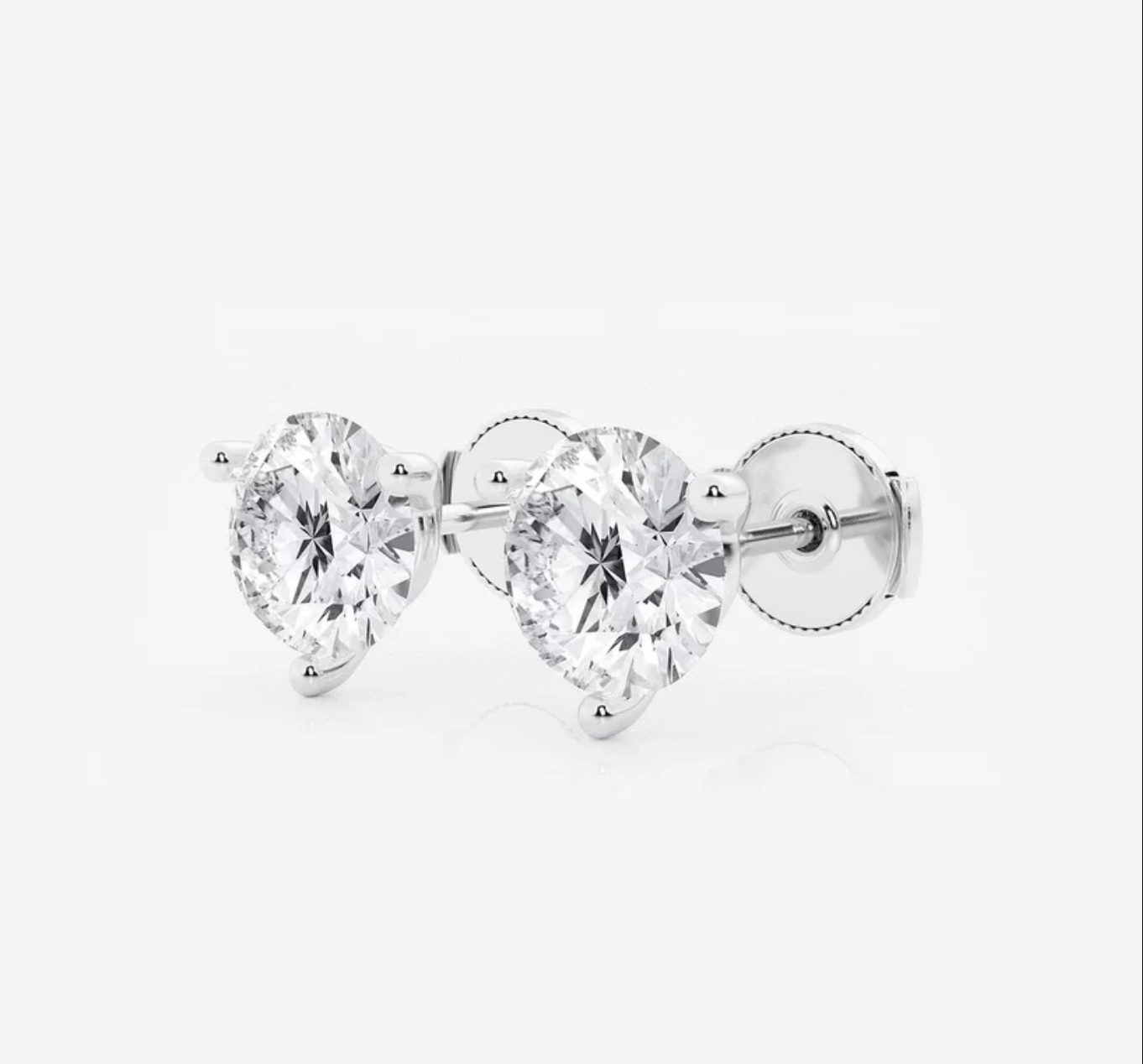 Martini Set Round Cut Lab Diamond Studs