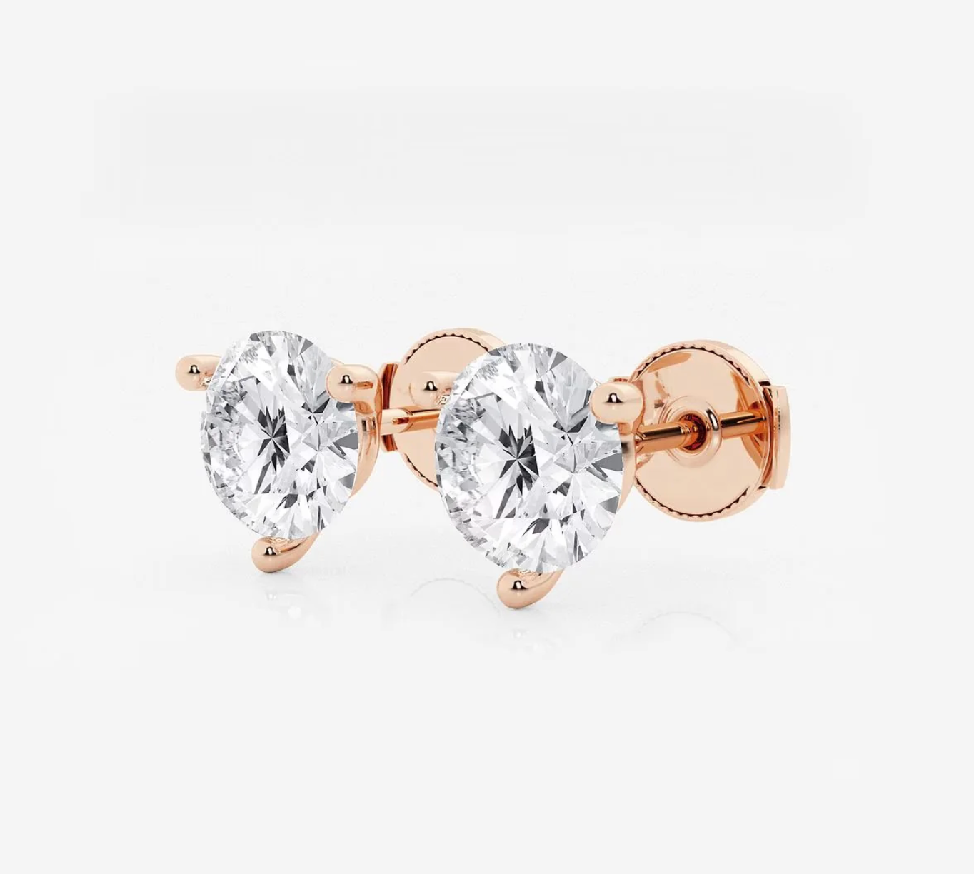Martini Set Round Cut Lab Diamond Studs