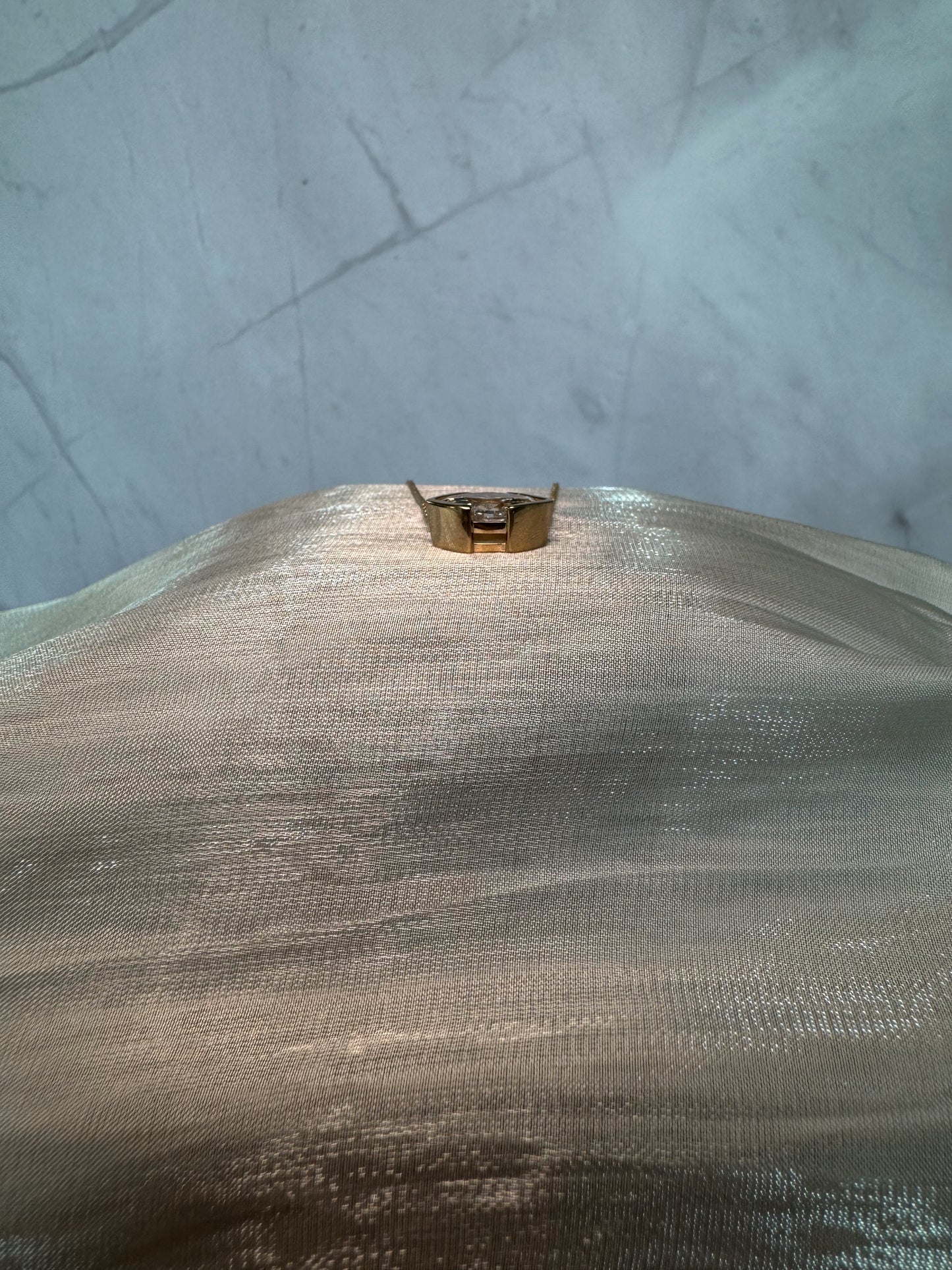 The Luna - Marquise Half Bezel Necklace