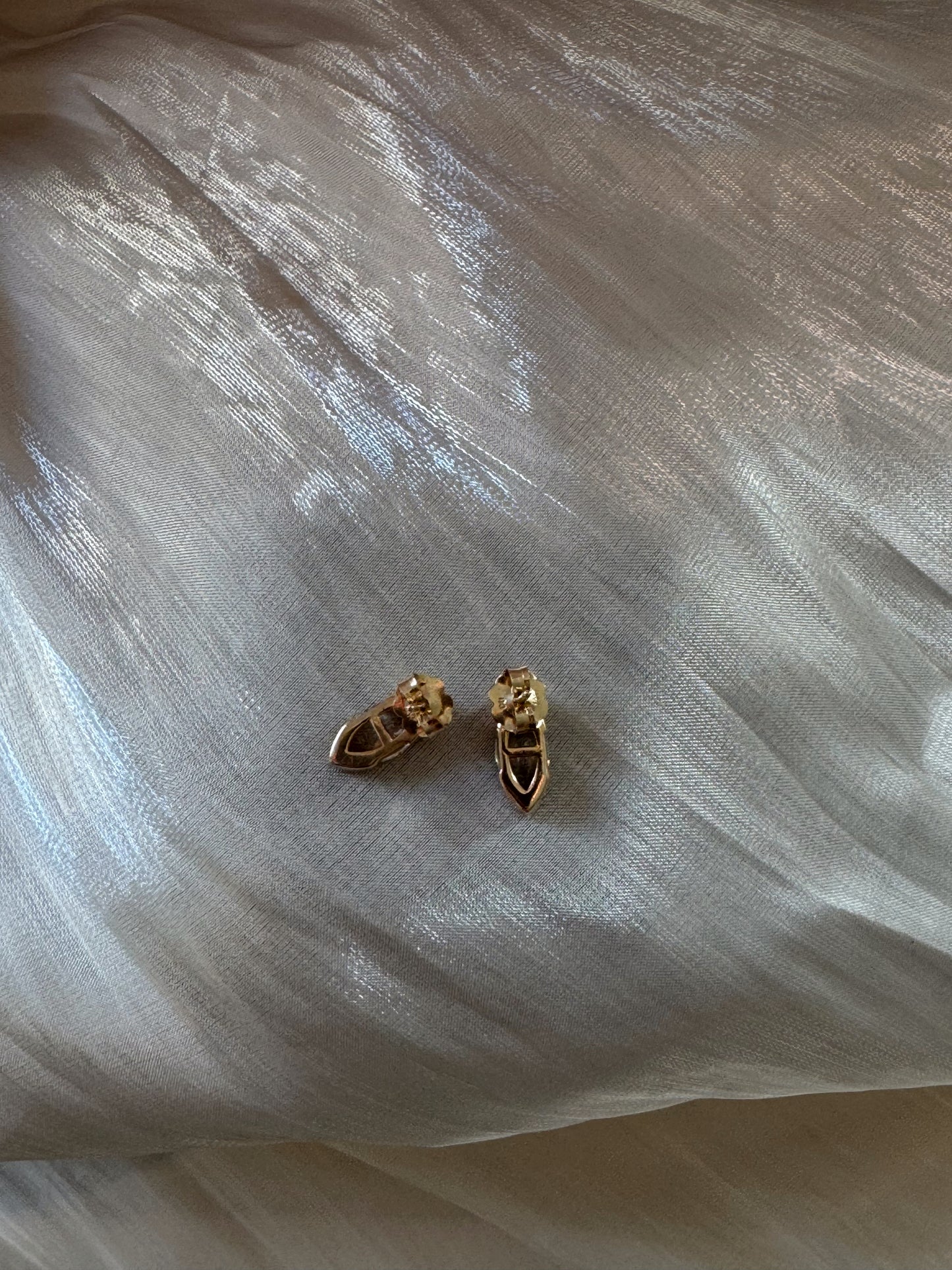 The Luna - Marquise Half Bezel Earrings